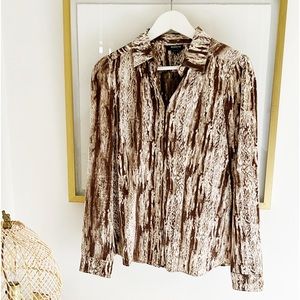 Worth Silk Blouse Medium